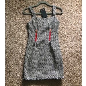 J.ING Houndstooth Tweed Dress Size XS